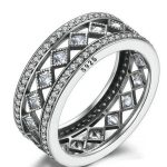 Silberring mit Rautensteinen, 7