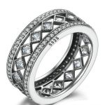 Silberring mit Rautenstein, 8