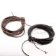  2-teiliges Lederarmband, Schwarz-Braun