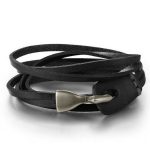  Sattellederarmband, Schwarz