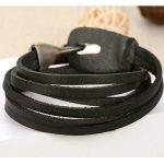  Sattellederarmband, Schwarz
