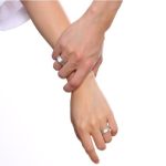 Damen-Ehering aus Edelstahl, Silber, Größe 11