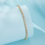 Ezüst karkötő aranybevonattal