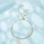 Ezüst karkötő aranybevonattal