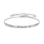 Ezüst karkötő vintage stílusban