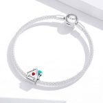 Ezüst charm (925), házikó