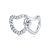 Ezüst charm (925), páros szív