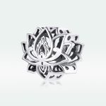 Ezüst charm (925), lótuszvirág