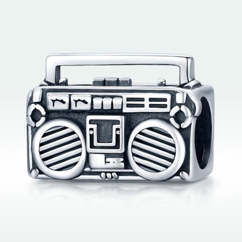 Ezüst charm (925), táskarádió