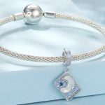 Ezüst charm, tarot kártya, A hold