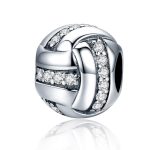 Ezüst charm, csomó