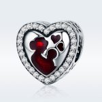 Ezüst charm, anya gyermekével