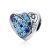 Ezüst charm, szív