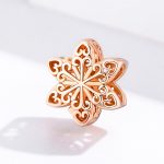 Ezüst charm, hópihe, rózsaarany színben