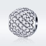 Ezüst charm kristályokkal