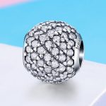 Ezüst charm kristályokkal