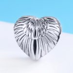 Ezüst charm, angyalszárny