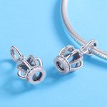 Ezüst charm, korona