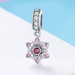 Ezüst charm (925), virág