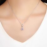 Ezüst charm (925), virág