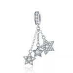 Ezüst charm (925) csillagokkal