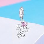 Ezüst charm (925) szívvel