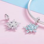 Ezüst charm (925), hópehely