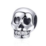 Ezüst charm, koponya