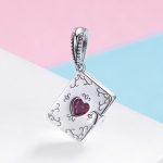 Ezüst charm (925), emlékkönyv