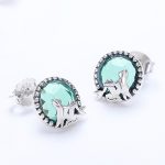 Ezüst fülbevaló hableánnyal