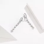 Ezüst fülbevaló cirkóniumkristállyal