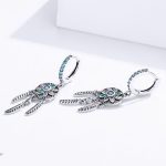 Ezüst fülbevaló, álomfogó