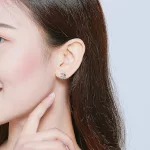 Ezüst fülbevaló, Hold és csillag