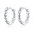 Ezüst karika-fülbevaló