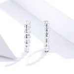 Ezüst karika-fülbevaló