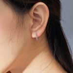 Ezüst karika-fülbevaló