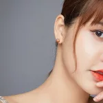 Ezüst fülbevaló, makk