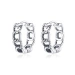 Ezüst karika-fülbevaló