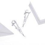 Ezüst fülbevaló csillagokkal