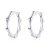 Ezüst karika-fülbevaló