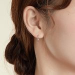 Ezüst karika-fülbevaló