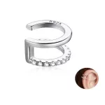 Ezüst fülklipsz ezüstszínben