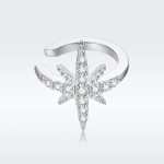 Ezüst fülklipsz, csillag