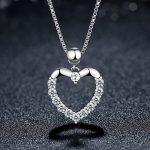 Ezüst nyaklánc szívmedállal