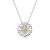 Ezüst nyaklánc margarétamedállal