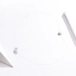 Damilos nyaklánc ezüst kapoccsal, gyönggyel