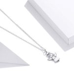 Ezüst nyaklánc angyalkamedállal