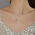 Ezüst nyaklánc angyalkamedállal