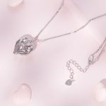 Ezüst női nyaklánc, babatalp