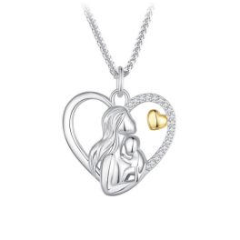 Ezüst női nyaklánc, anyai szeretet 